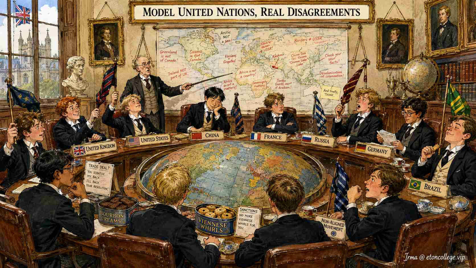 Eton Politics Society Holds Practice Trade Summit, Snacks Nearly Cause Incident