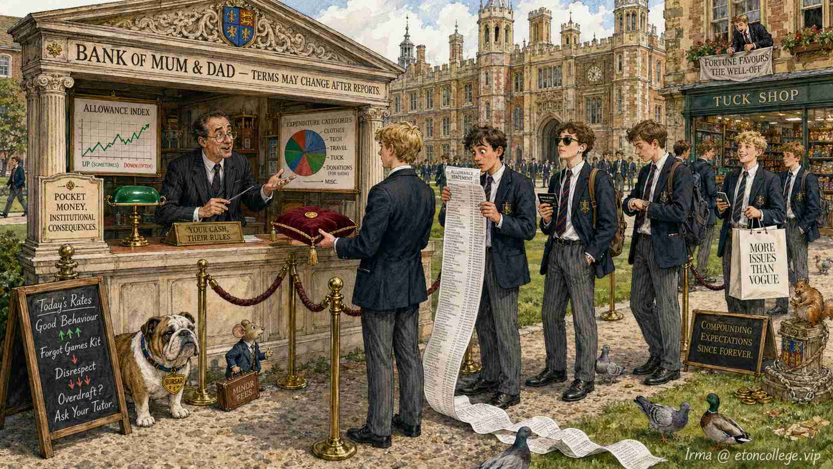 Eton Boys Report Wallets Empty Despite Unusually Generous Allowance